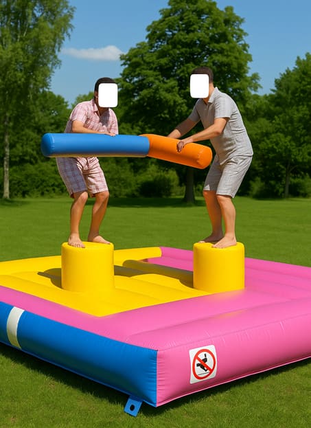 Animation sportive joute gonflable